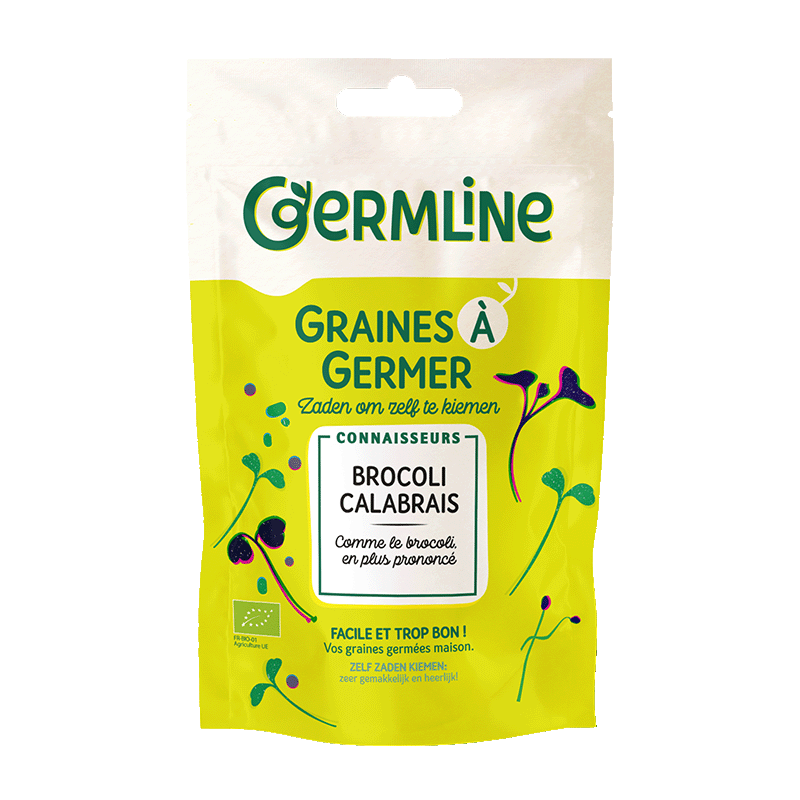Graines à germer brocoli calabrais bio (origine Italie) - 100 g