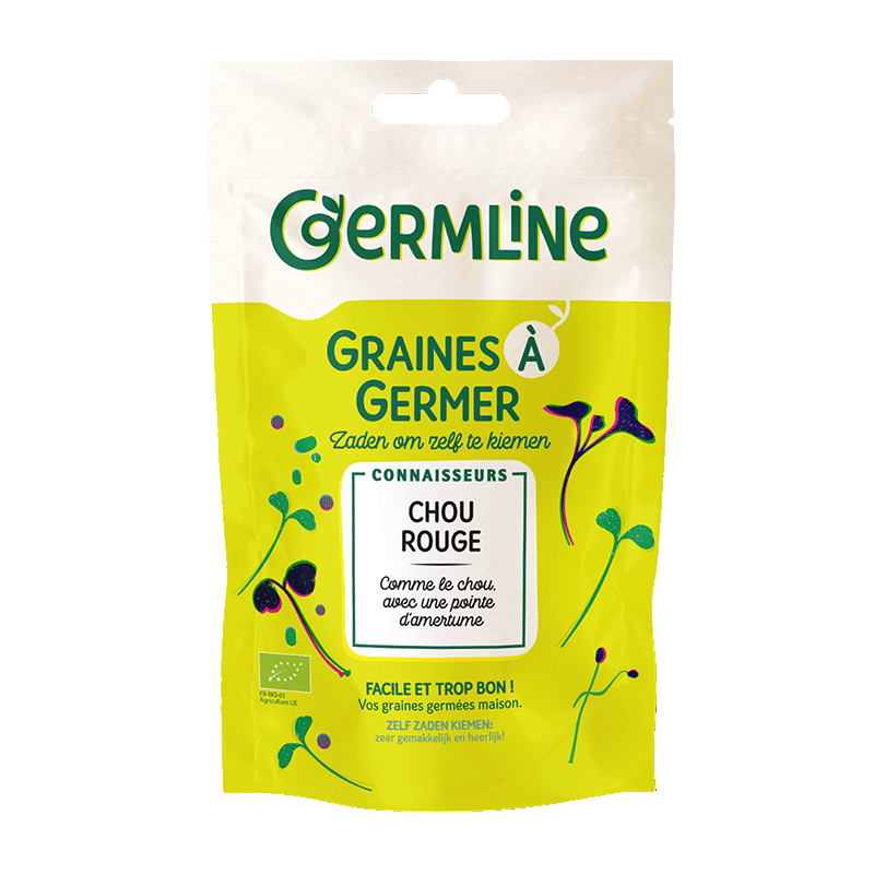 Graines à germer chou rouge bio (origine Italie) - 100 g