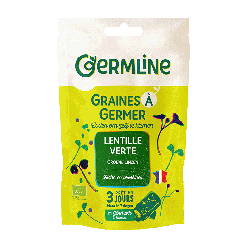 Graines à germer lentille bio (origine France) - 150 g