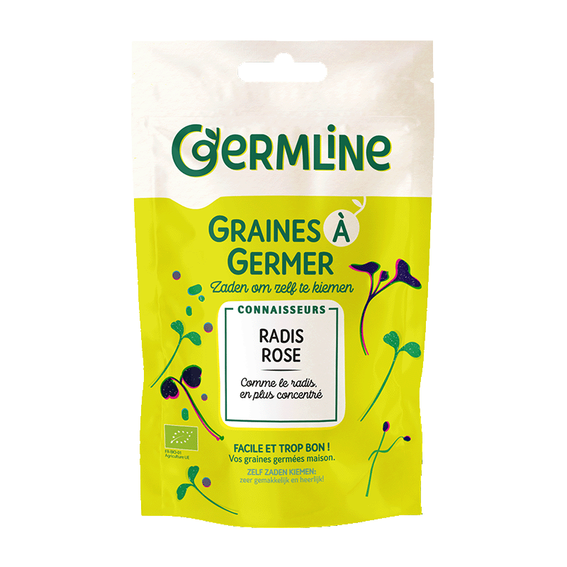 Graines à germer radis rose bio (origine Italie) - 100 g