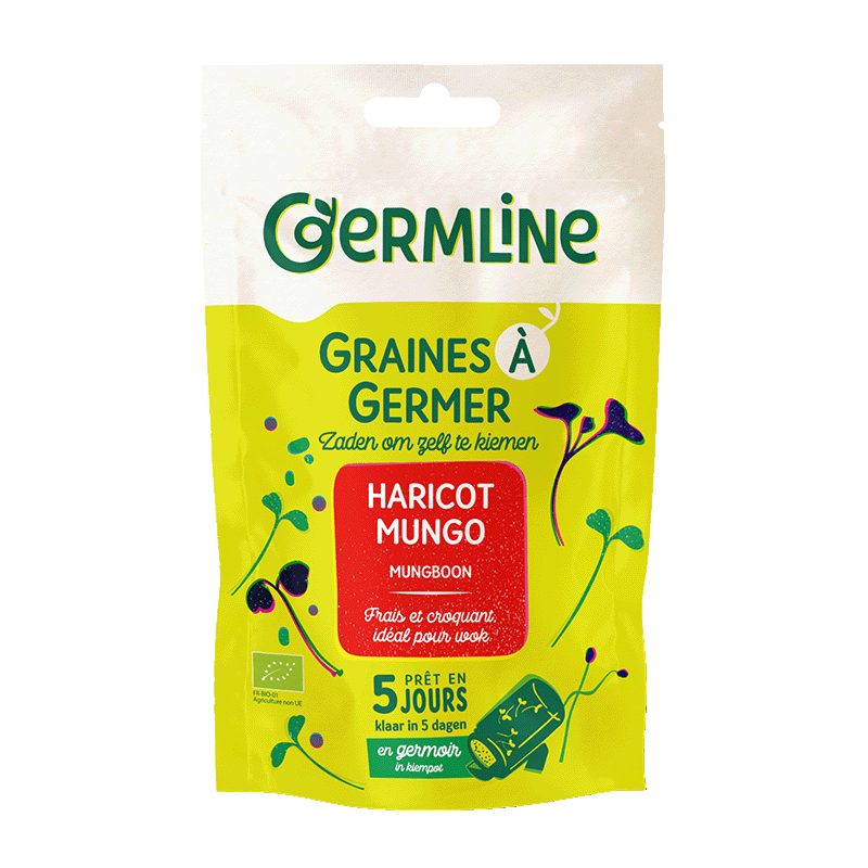 Graines à germer haricot mungo bio (origine Chine) - 200 g