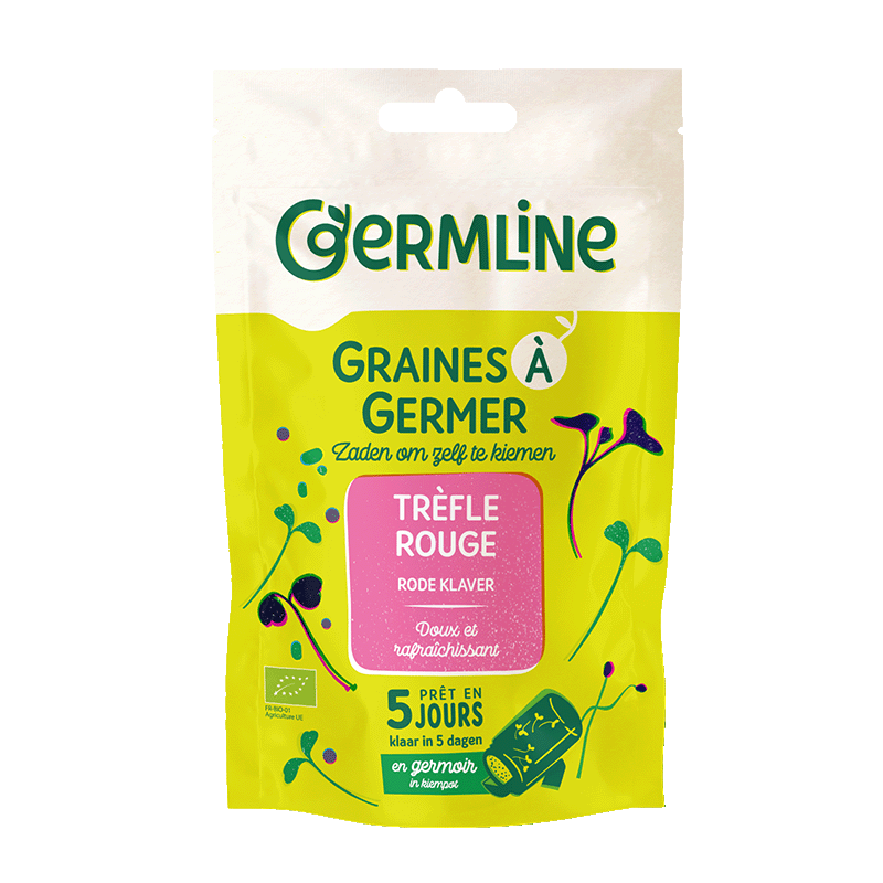 Graines à germer trèfle rouge bio (origine Italie) - 150 g