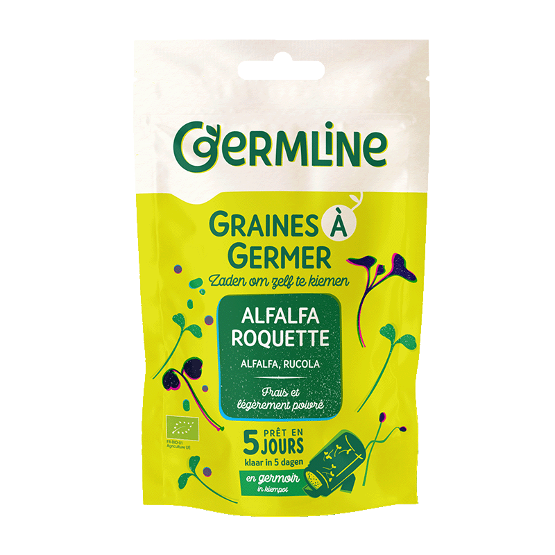 Graines à germer alfalfa - roquette bio (origine France) - 150 g