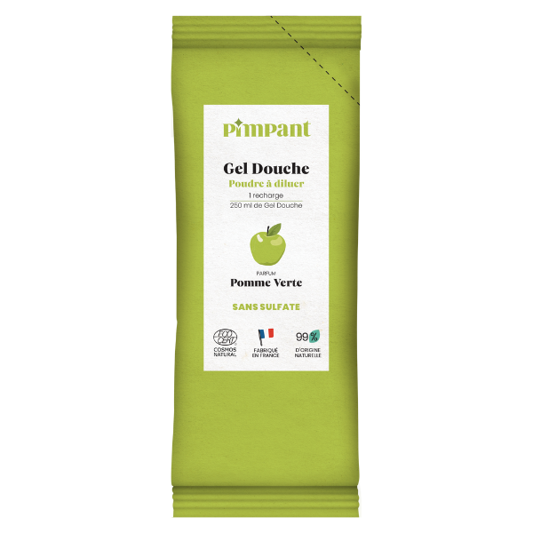 Gel douche pomme verte poudre à diluer - 25 g