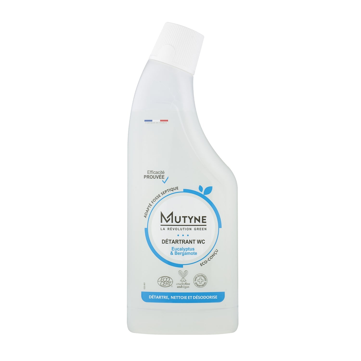 Gel wc d√©tartrant eucalyptus & bergamote - 750 mL