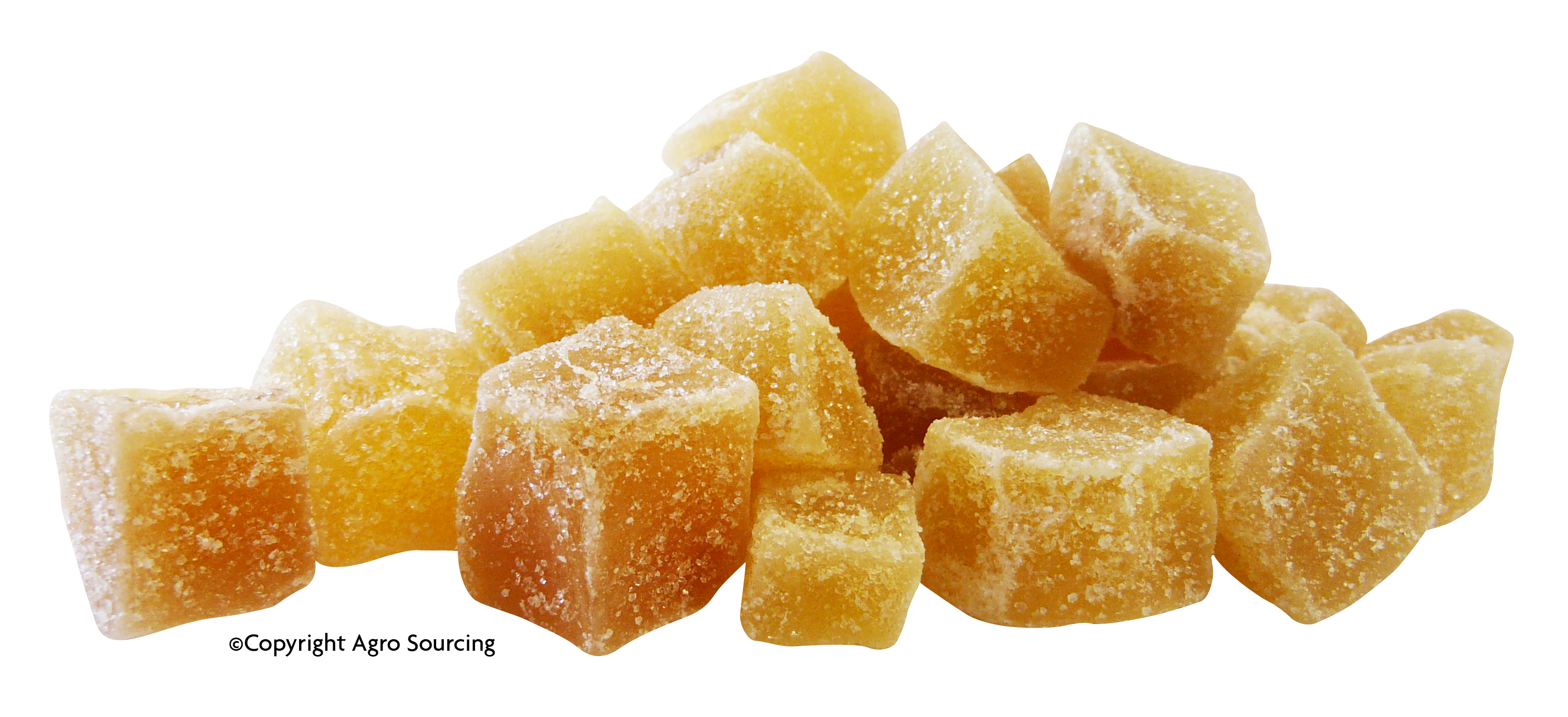 Gingembre confit cubes fairtrade Vrac - 5 kg