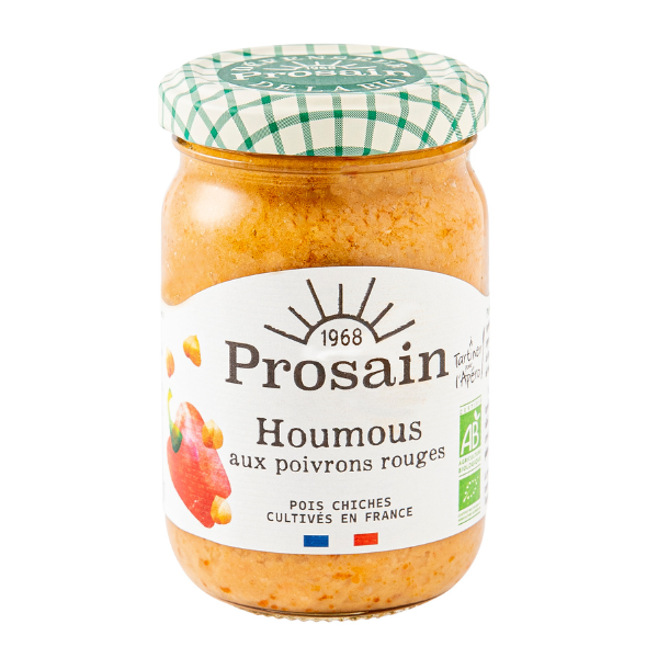 Houmous aux poivrons rouges bio - 195 g