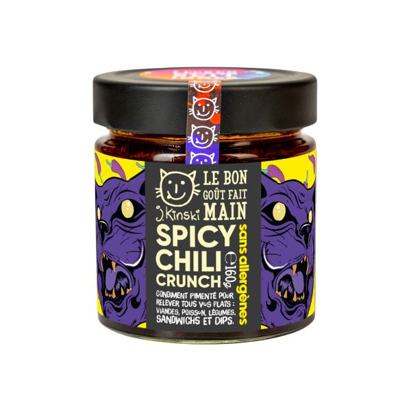 huile épicée crunchy bio (sans allergènes) - 160 g