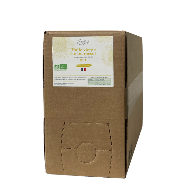 Huile de tournesol vierge bio Vrac (origine France) - 10 L