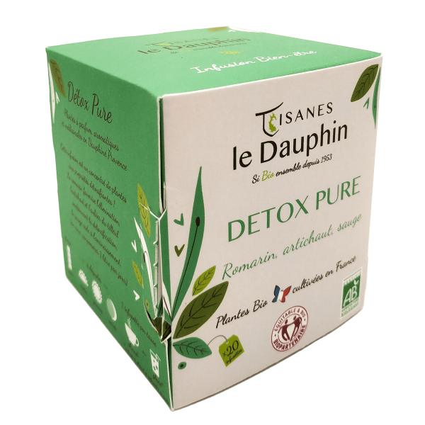 Infusion bio détox pure origine france - 20 infusettes