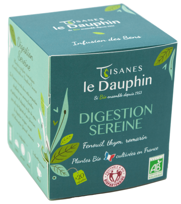 Infusion bio digestion sereine  origine france - 20 infusettes