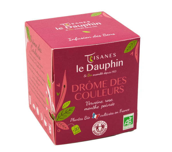 Infusion bio dr√¥me des couleurs  origine france - 20 infusettes