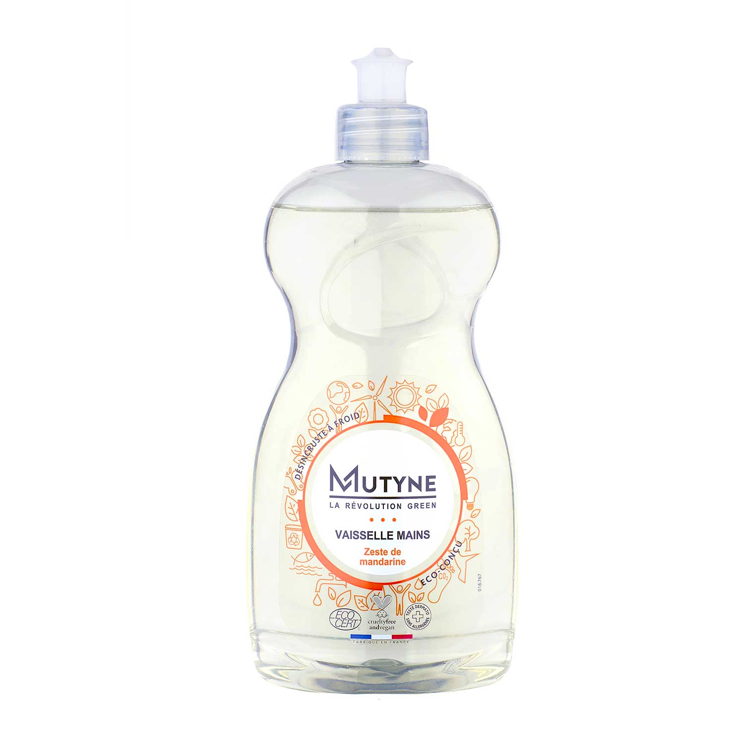 Liquide vaisselle ecocert zeste de mandarine - 500 mL