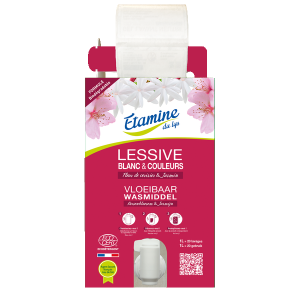 Lessive fleur de cerisier-jasmin Vrac (bib nu) - 10 kg