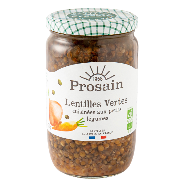 Lentilles vertes bio cuisinées aux petits légumes - 660 g