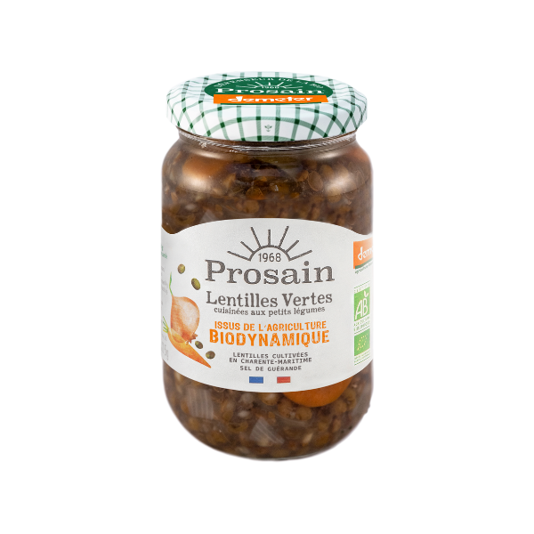 Lentilles vertes demeter cuisinées aux petits légumes - 330  g
