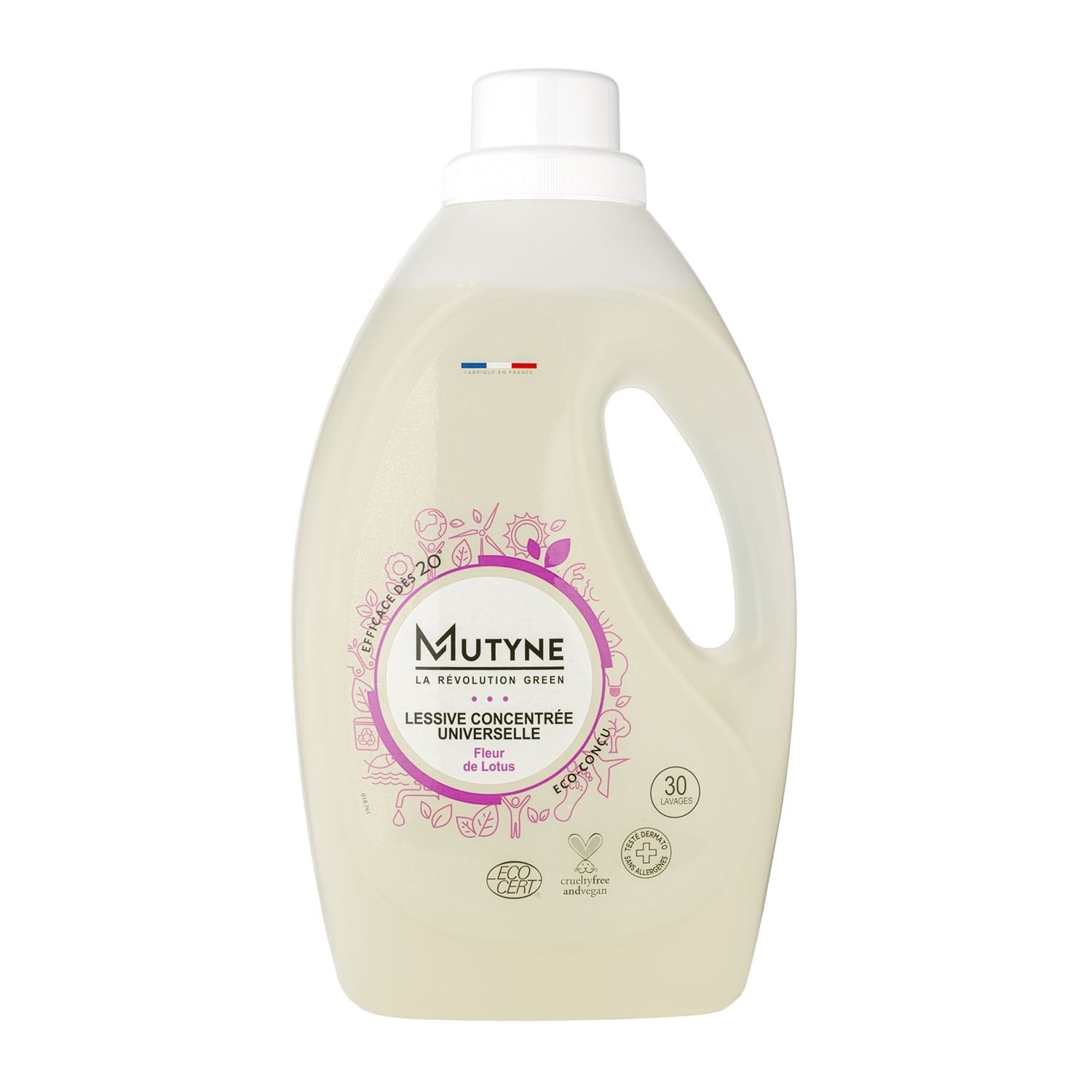 Lessive ecocert fleur de lotus - 1,5 L