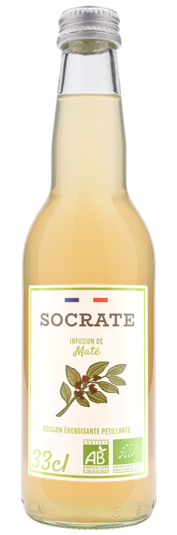 Infusion pétillante de maté (citron agrumes) - 33cL x 12
