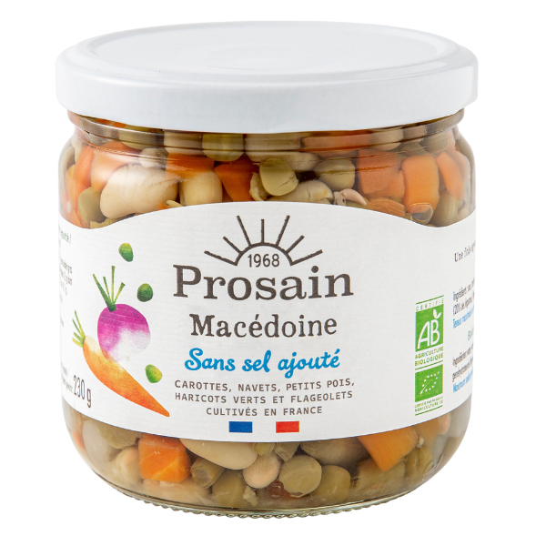 Macédoine bio et sans sel ajouté - 345 g
