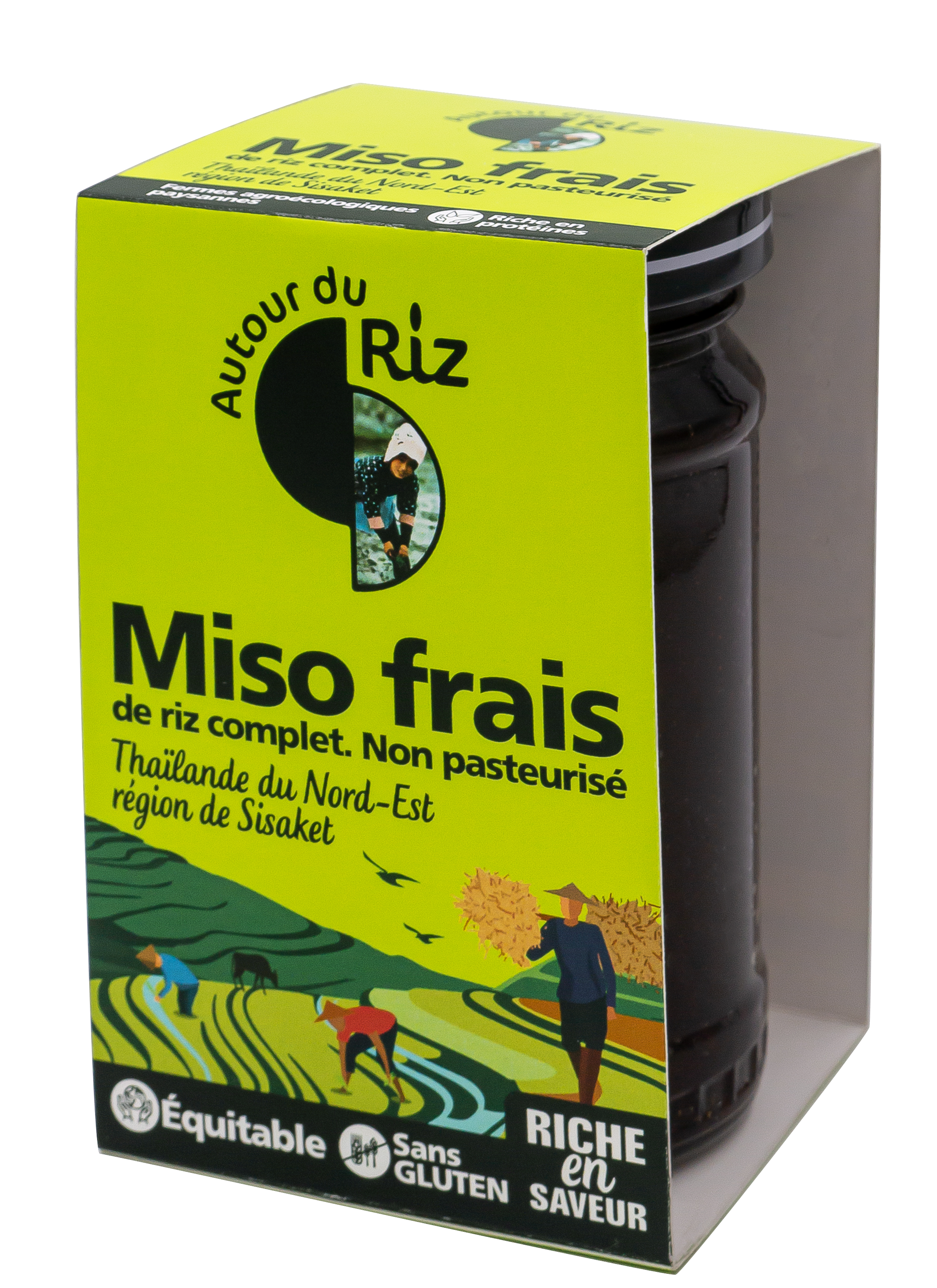 Miso non pasteurisé bio équitable - 250 g