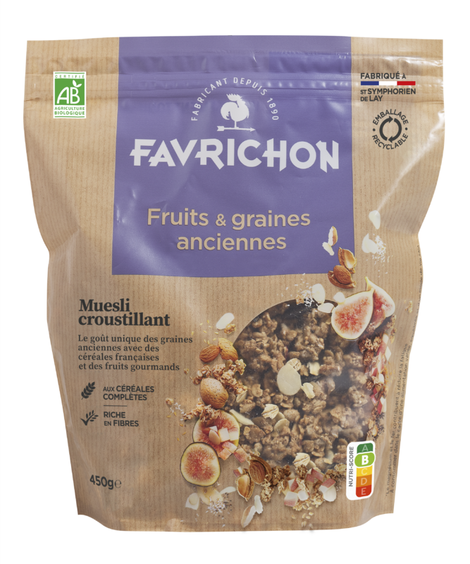 Muesli croustillant fruits & graines anciennes - 450 g
