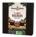 Coffret 9 mini rochers praliné noisette enrobés de chocolat noir 70% cacao bio - 135 g