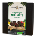 Coffret assortiment de bonbons de chocolats noir aux fruits - 25 chocolats