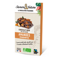 Tablette de chocolat noir bio 70% de cacao minimum amandes craquantes - 80 g