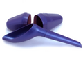 Pisse-debout réutilisable et compact violet nacré