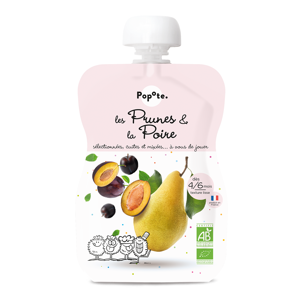 Gourde prunes poire - 120 g