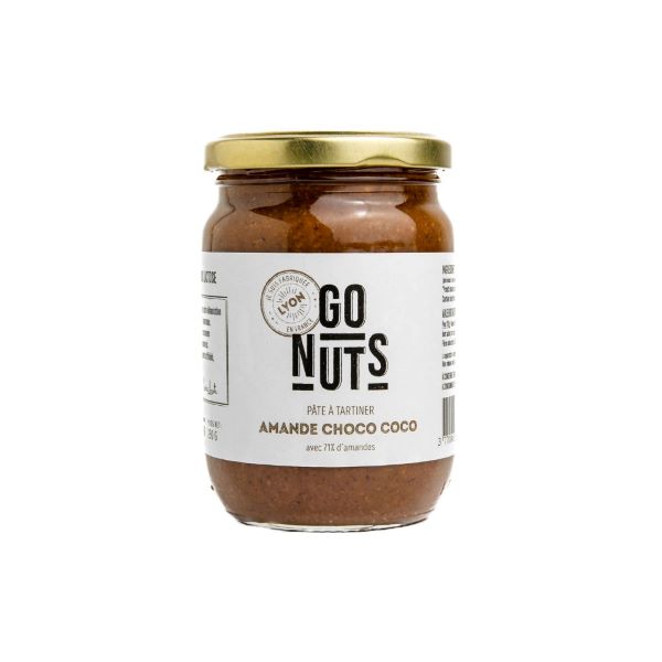 Pâte à tartiner 71% amande choco-coco bio - 280 g