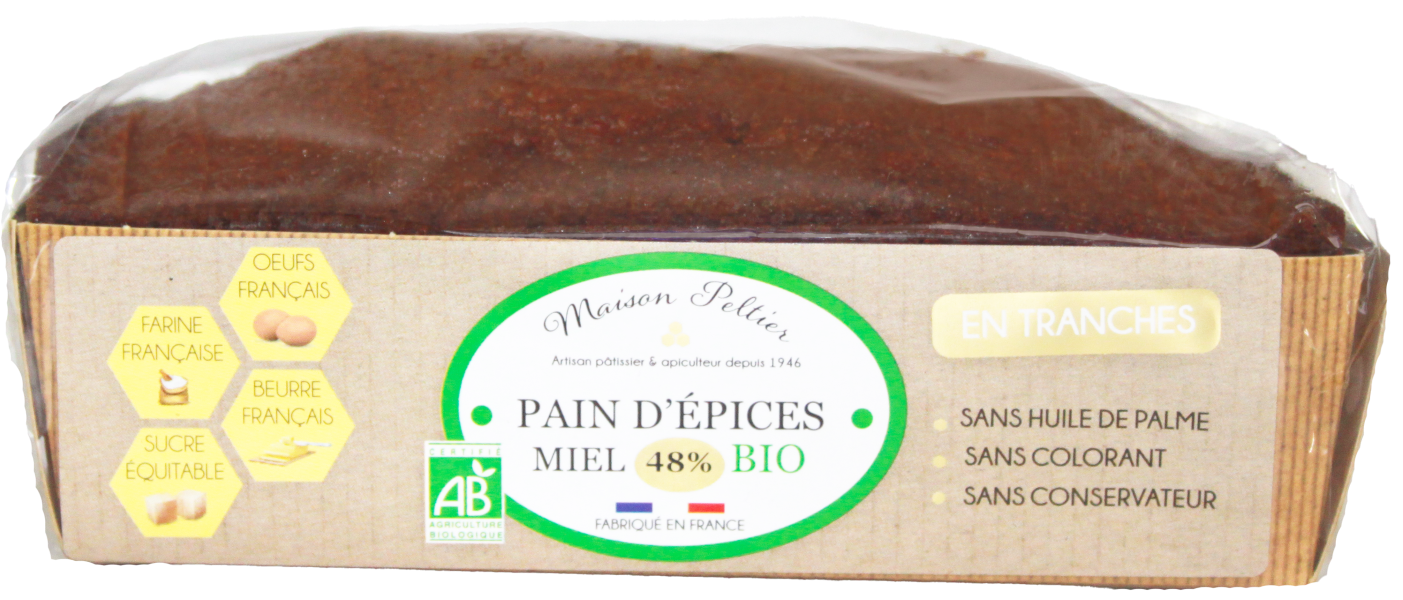 Pain d'épices tranché bio au miel - 250 g
