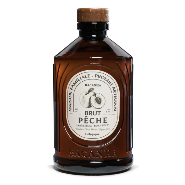 Sirop saveur p√™che brut bio - 400 ml