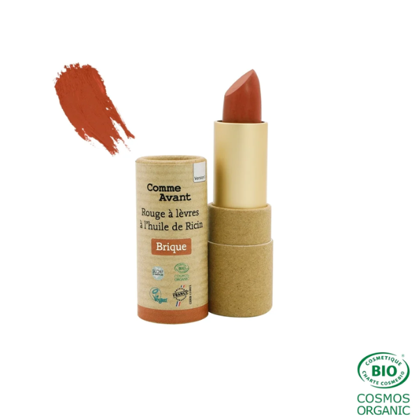 Rouge à lèvres à l'huile de ricin (brique) - 4 g