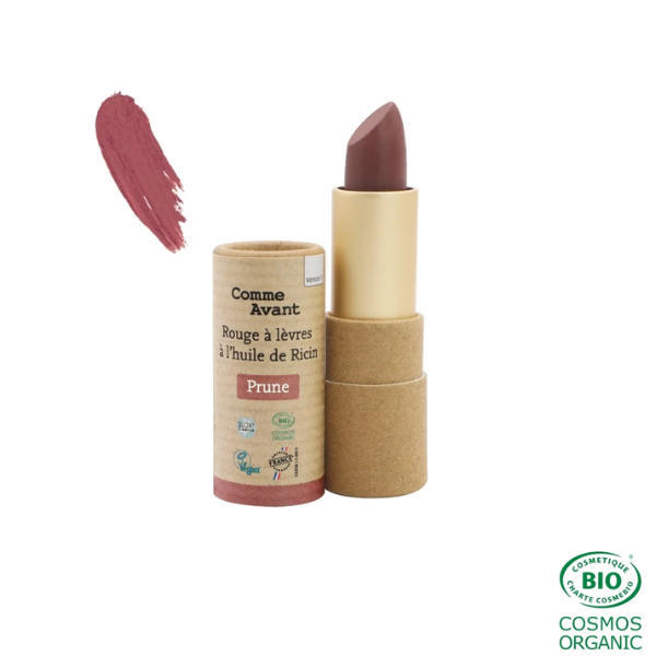 Rouge à lèvres à l'huile de ricin (prune) - 4 g