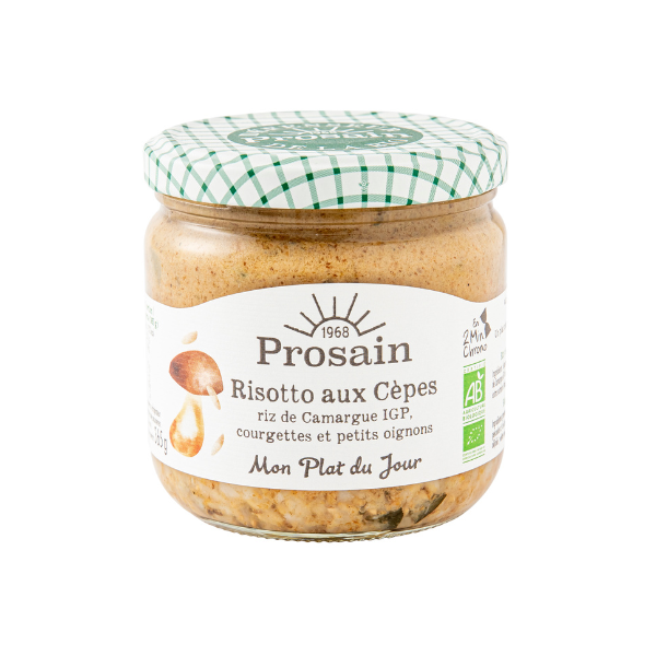 Risotto aux cèpes au riz complet et aux courgettes bio - 365 g