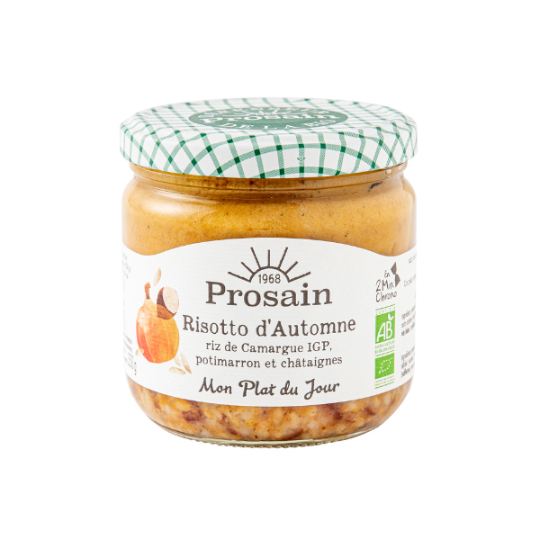Risotto d'automne au potimarron et aux chataîgnes bio - 350 g