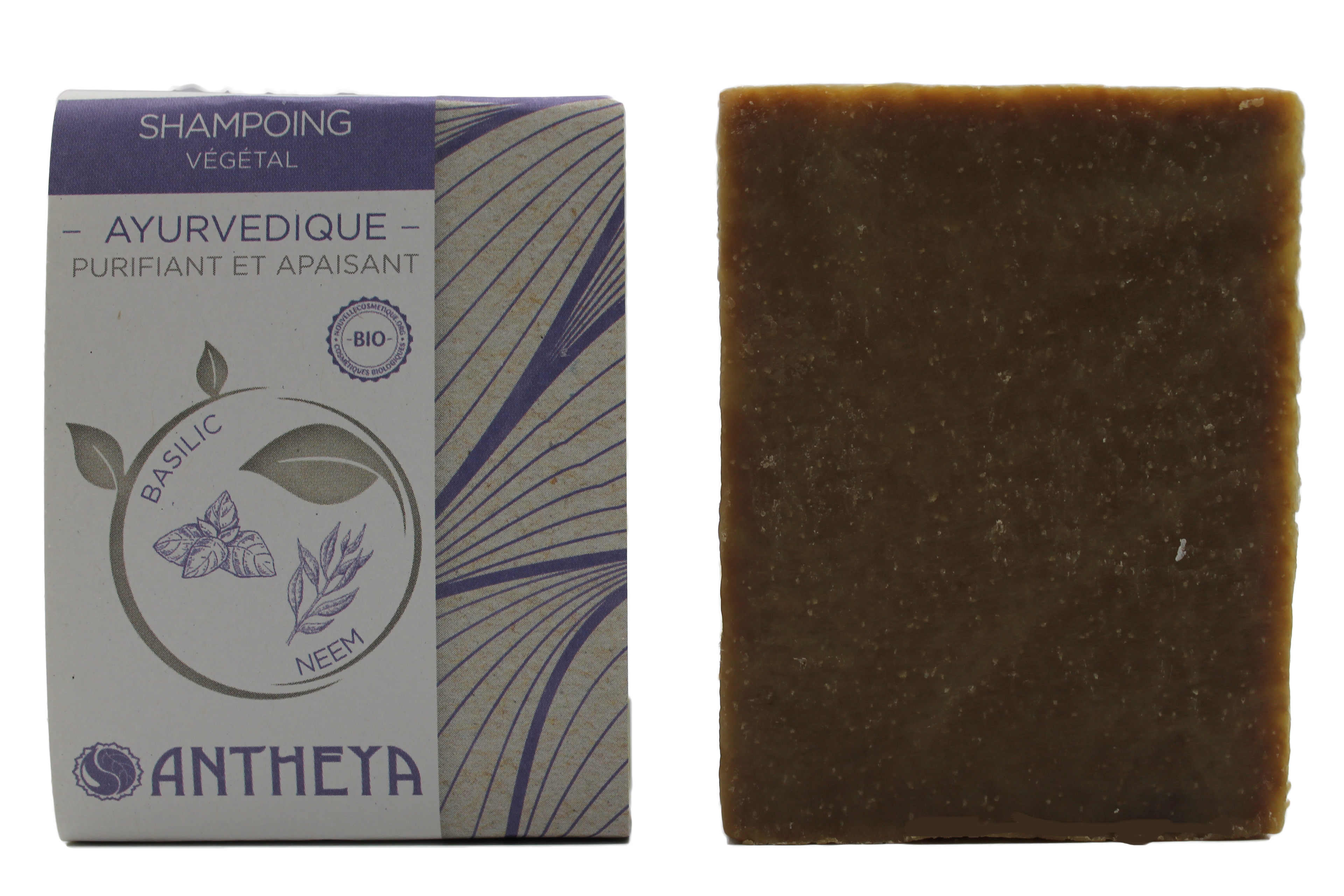 Shampoing solide basilic sacré/neem - anti-pellicules et démangeaisons (bande papier) - 100 g