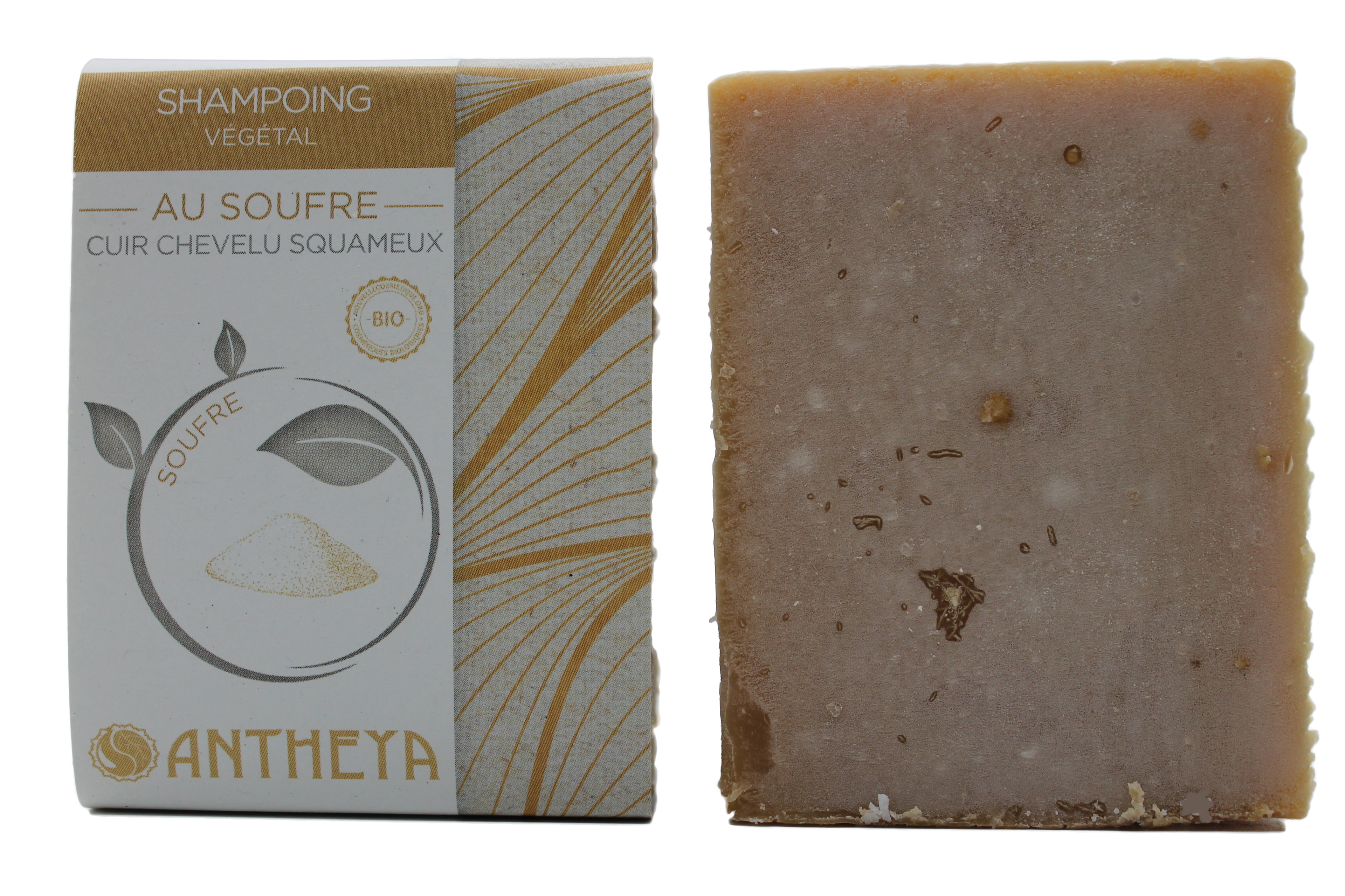 Shampoing solide au soufre - cuir chevelu squameux (bande papier) - 100 g