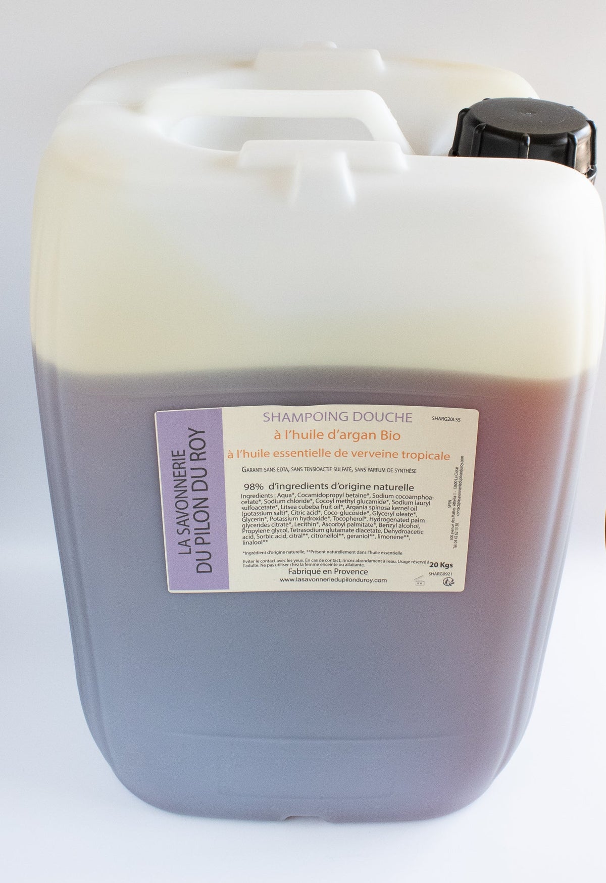 Shampoing douche à l'huile d'argan Vrac - 20 kg