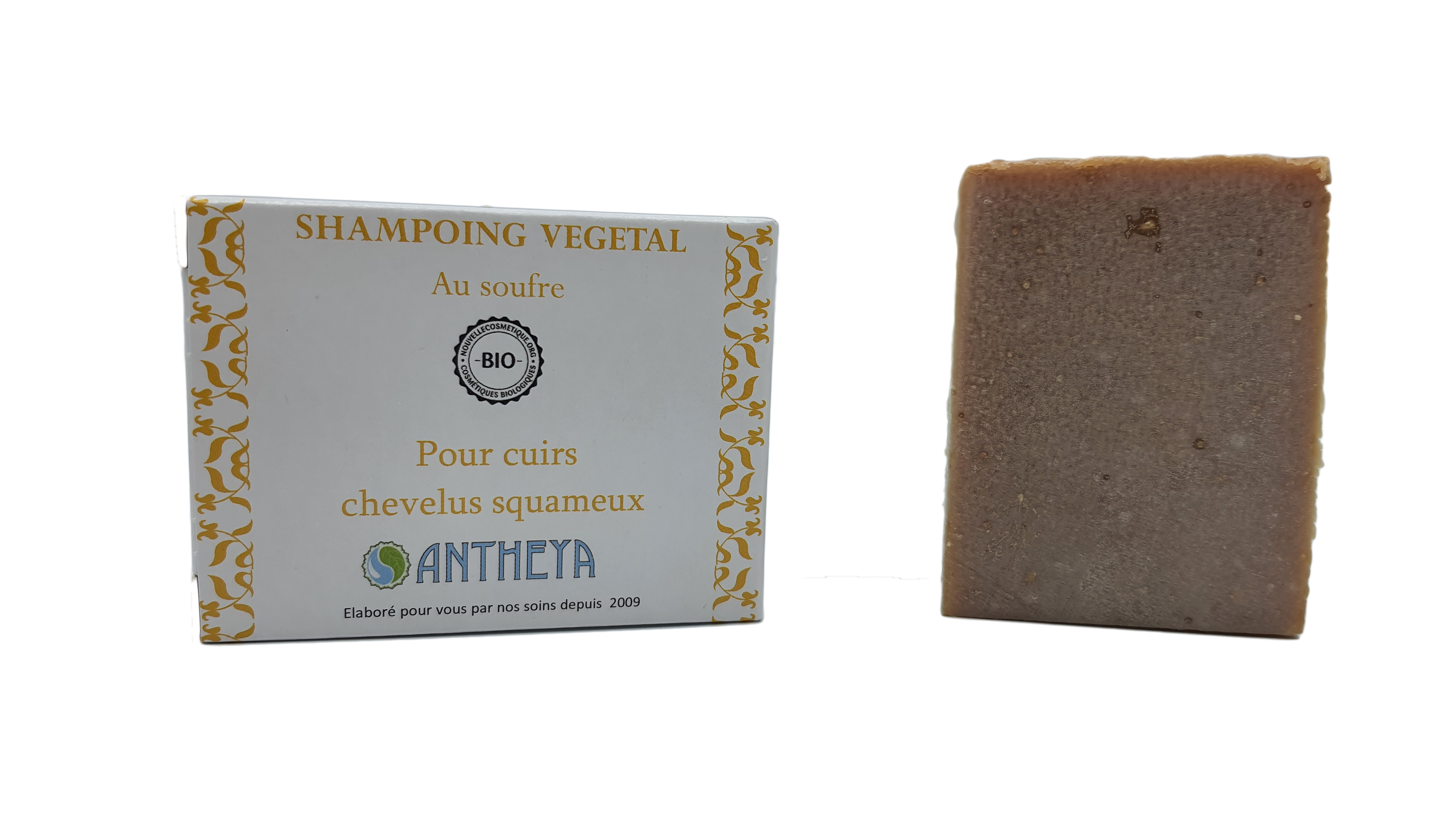 Shampoing solide au soufre - cuir chevelu squameux (boîte) - 100 g