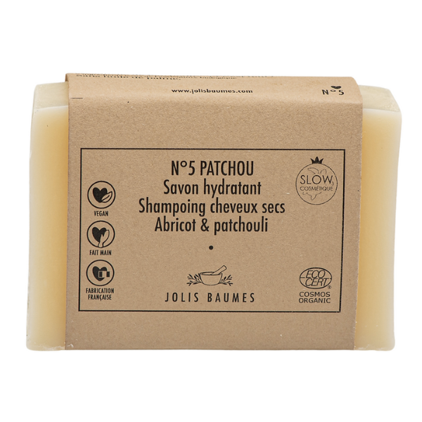 Savon hydratant & shampoing cheveux secs (n¬∞5 patchou) - 100 g