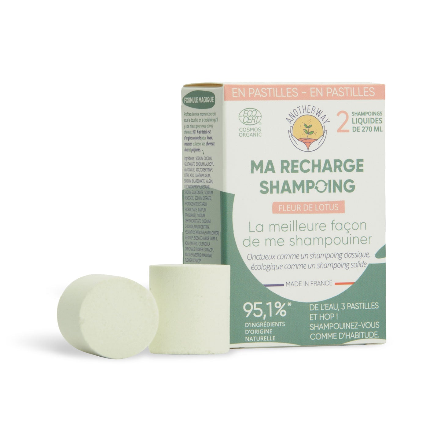 Ma recharge Shampoing Fleur de lotus - 6 pastilles