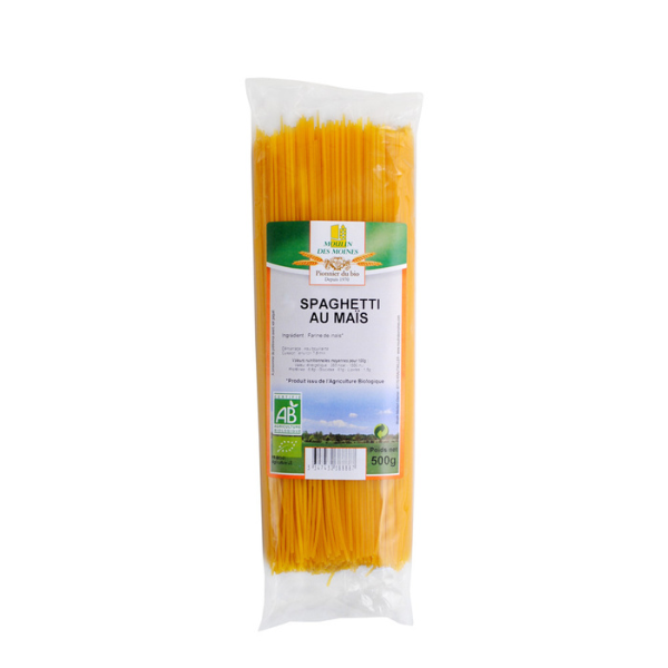 Spaghettis sans gluten à la farine de maïs bio - 500 g