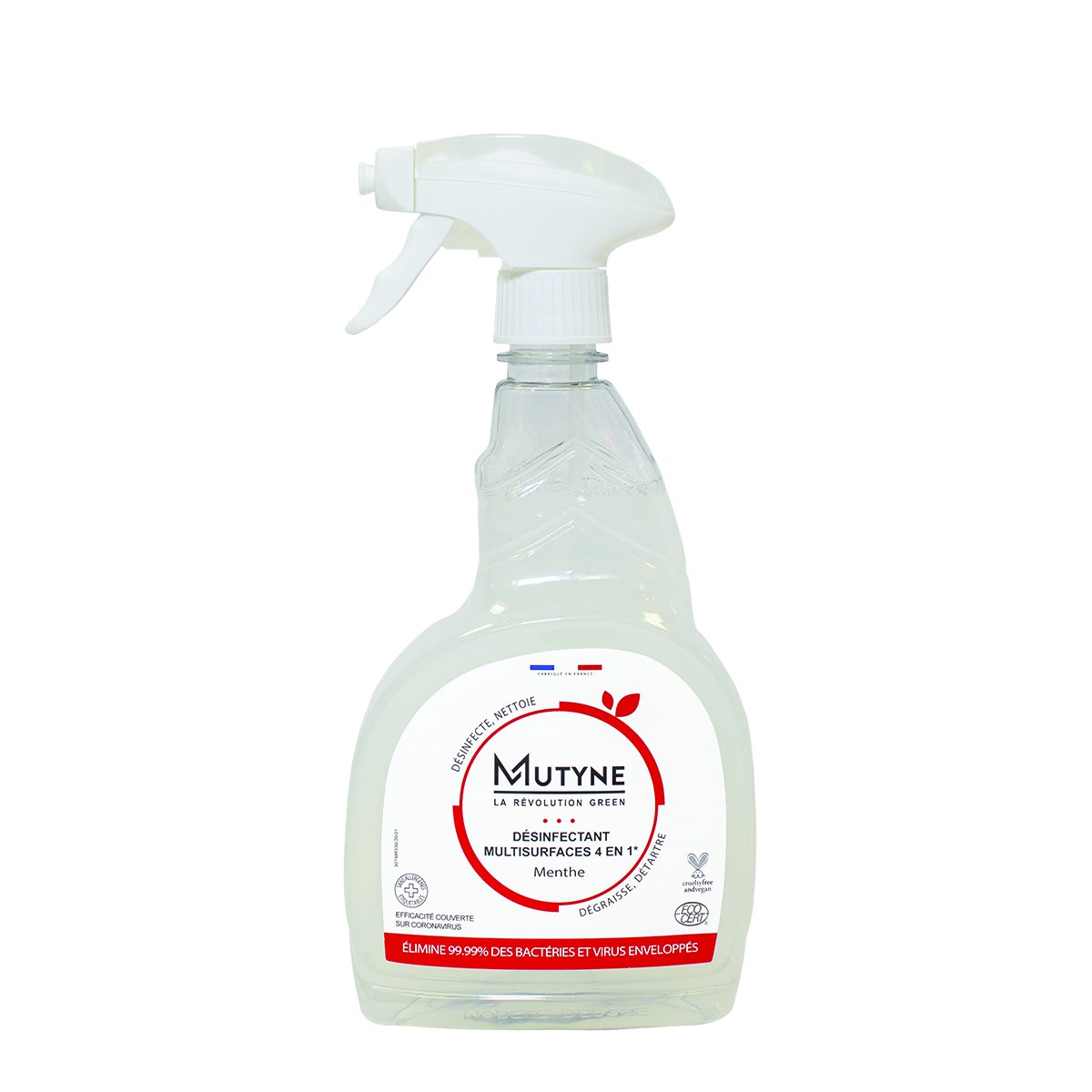 Spray désinfectant ecocert 4 en 1 - 750 mL