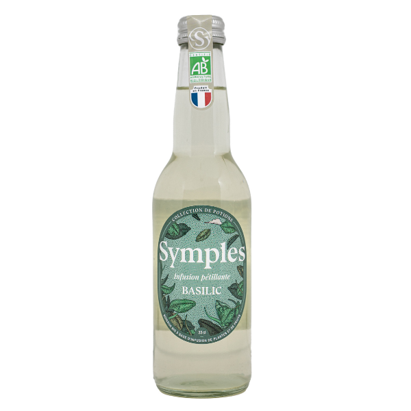 Infusion pétillante bio basilic - 33 cl x 12