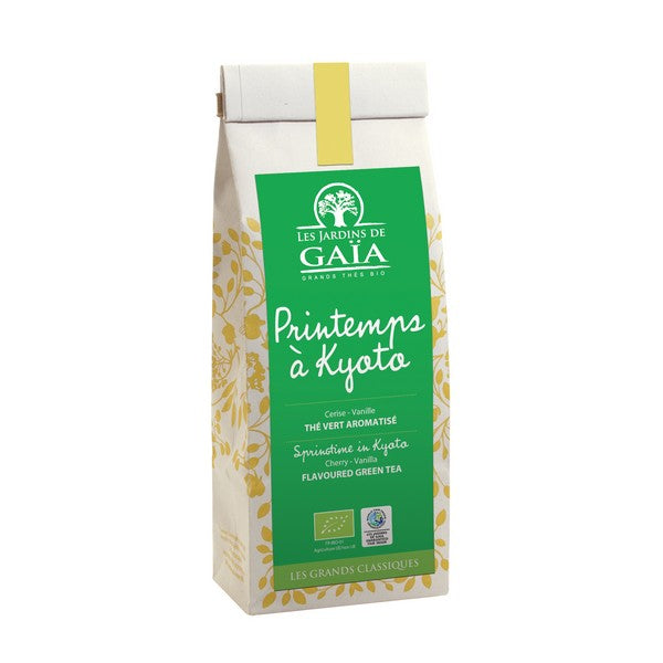Th√© vert bio printemps √† kyoto (cerises vanille) - 100 g