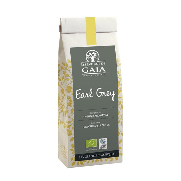 Thé noir bio earl grey (bergamote) - 100 g