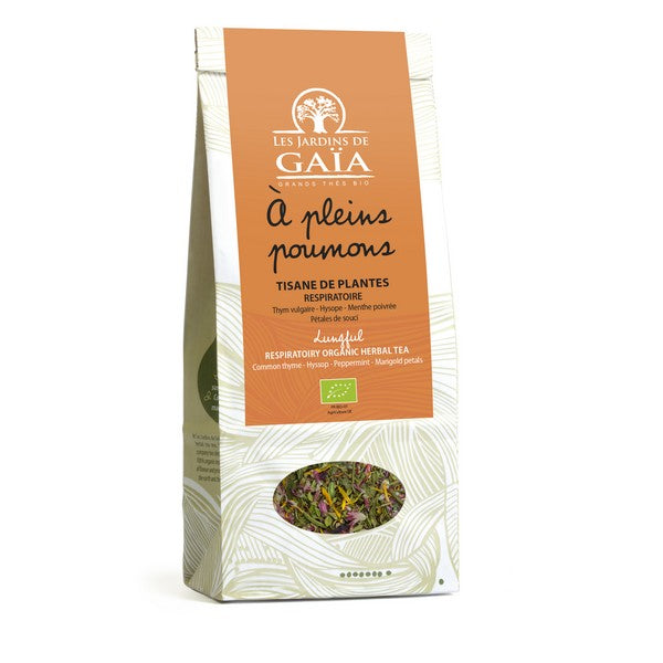 Tisane de plantes bio a pleins poumons (respiratoire) - 60 g