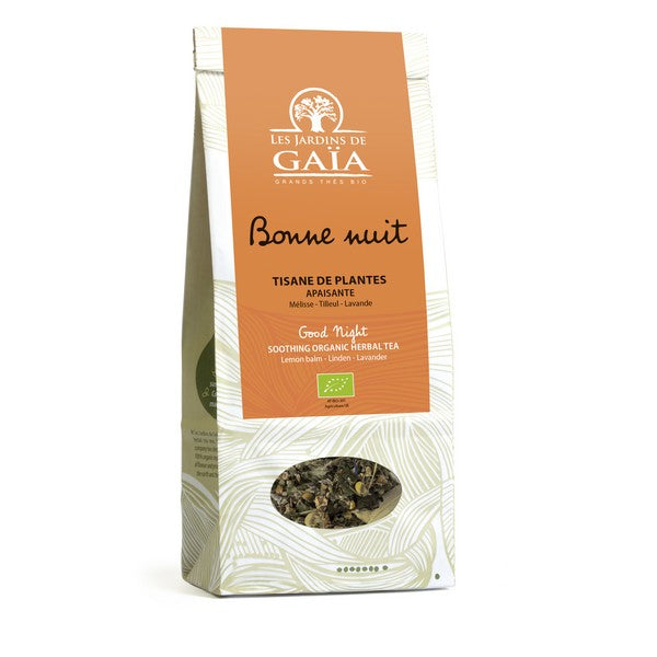 Tisane de plantes bio bonne nuit (mélisse tilleul lavande) Vrac - 300 g